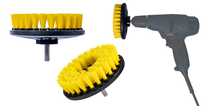 Spinner Drill Brush Medium Duty 125 mm kartáč do vrtačky na čištění koberců a čalounění