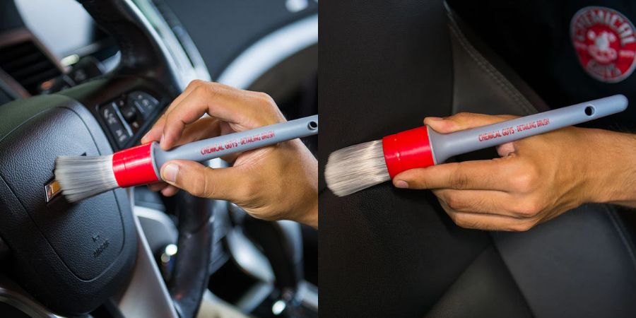 detailing štětce interiér , chemical guys, sada, štětců na auto interiér čištění ventilace štětec auto, detailing brushes interior car, štětce na detaily auta