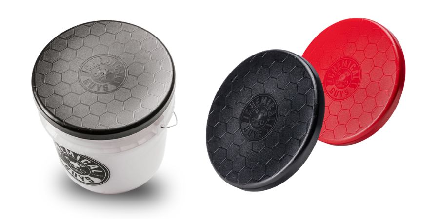 víko na kbelík Chemical Guys Bucket Lid černé pro sezení a detailing práce