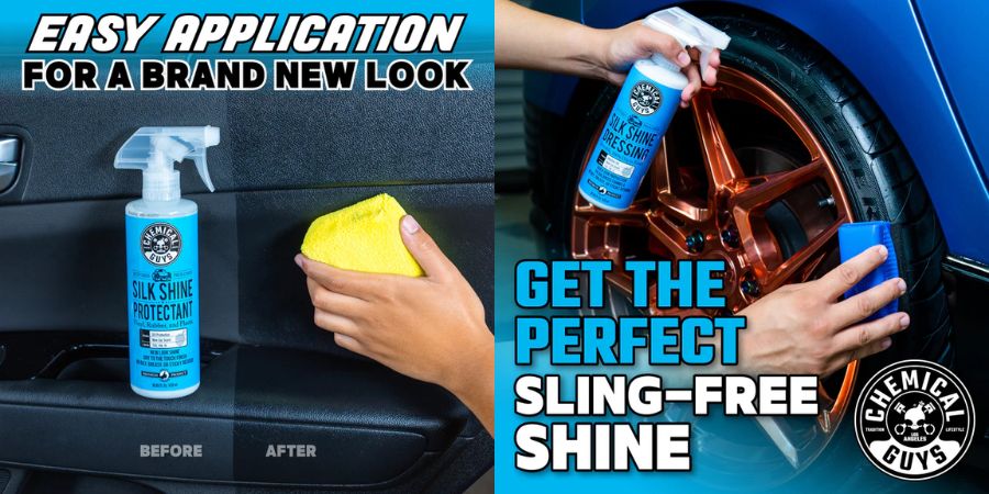 ilk Shine Sprayable Dressing je ochranný přípravek na plast, gumu, vinyl a pneumatiky, který obnovuje přirozenou barvu materiálů a zanechává jemný saténový lesk. Speciální receptura proniká hluboko do struktury materiálu, kde vyživuje povrch a chrání jej před stárnutím, popraskáním a vyblednutím.