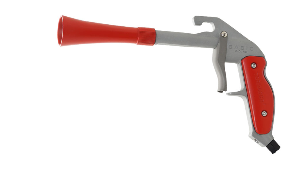 Tornador® BASIC Z-014RS – profesionální suchá čisticí pistole bez nádobky, ideální pro těžko dostupná místa. Vysoký průtok vzduchu, silný impulsní efekt a Tornador vortex technologie.