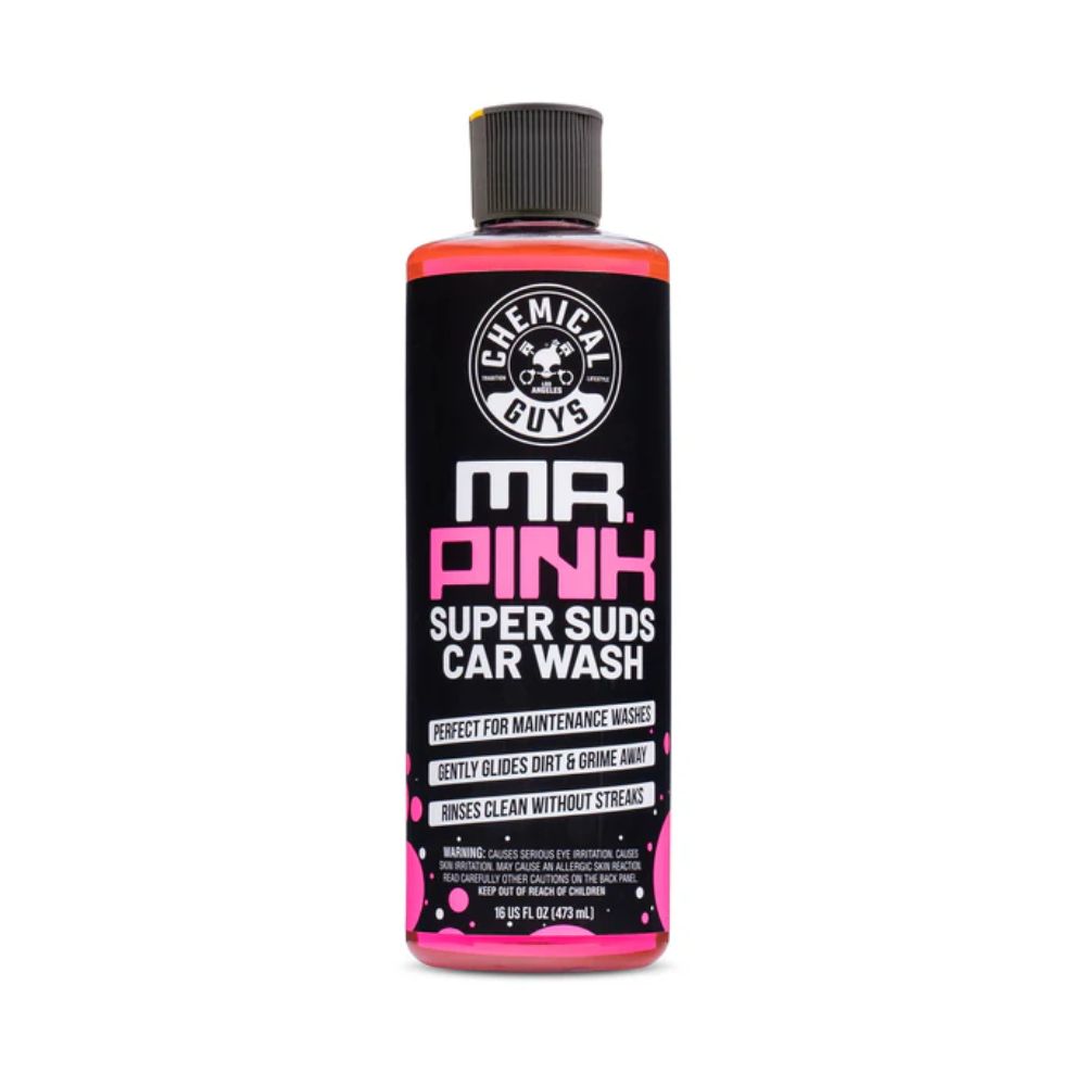 Mr. Pink Car Wash Shampoo je pH neutrální autošampon s vysokou pěnivostí, který bezpečně odstraňuje špínu a je šetrný k voskům i ochranným sealantům.