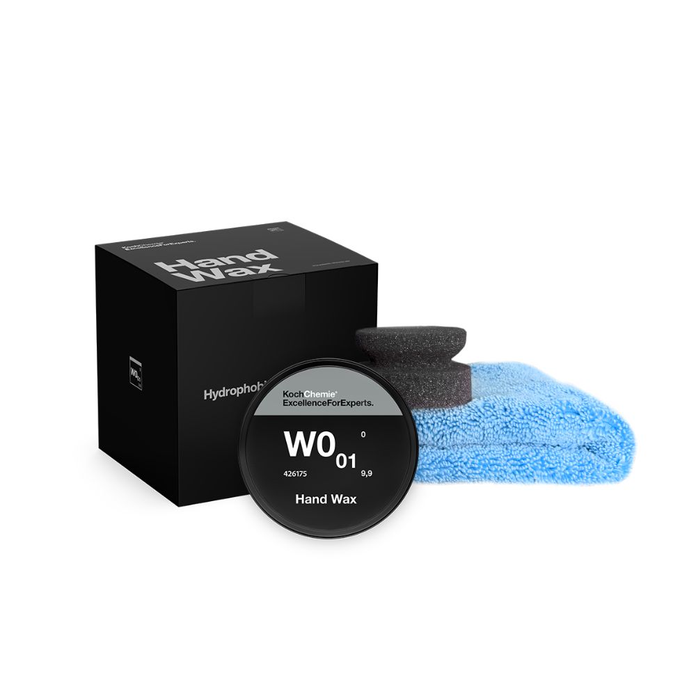 Koch-Chemie Hand Wax W0.01 – prémiový karnaubský vosk s hlubokým, mokrým leskem a dlouhodobou ochranou laku.