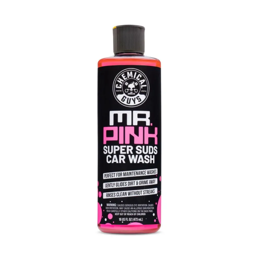 Mr. Pink Car Wash Shampoo je pH neutrální autošampon s vysokou pěnivostí, který bezpečně odstraňuje špínu a je šetrný k voskům i ochranným sealantům.