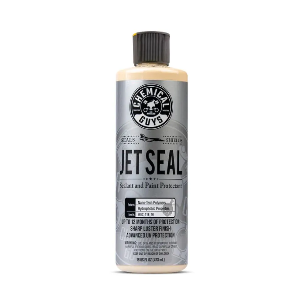 Chemical Guys Jet Seal je vysoce výkonný syntetický sealant s nano-technologií, původně vyvinutý pro letecký průmysl